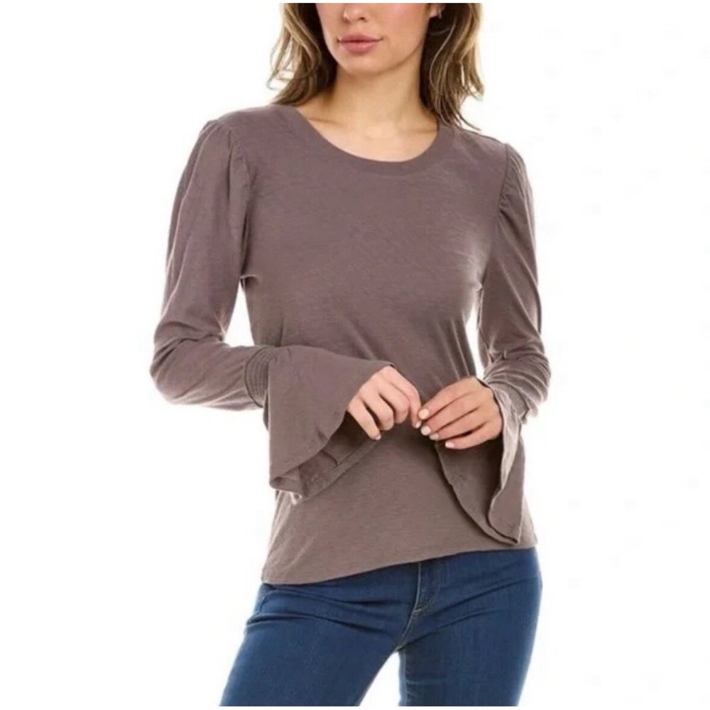 Nation‎ LTD Penny Tee with Flounce Cuff in French Lilac Size Small